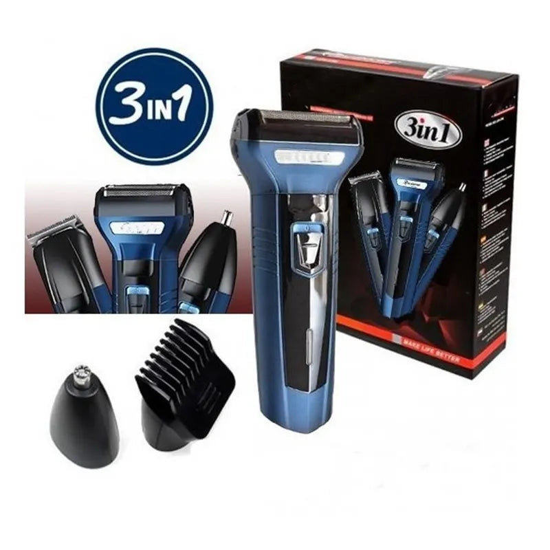 GEEMY 3 EN 1 - AFEITADORA ELETRICA MASCULINA